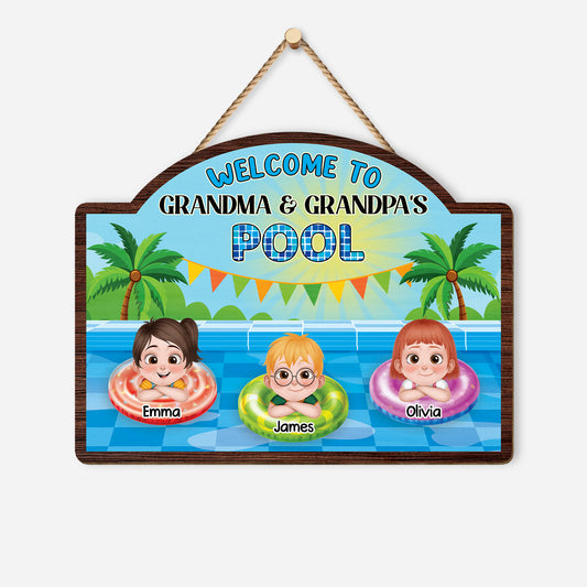 5102QUS1 personalized gifts for grandparents fun pool wood signs 5102Q8MTI