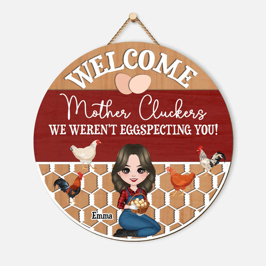 5108QUS1 funny personalized gifts for her chicken coop signs_ wood 5108QTKAA