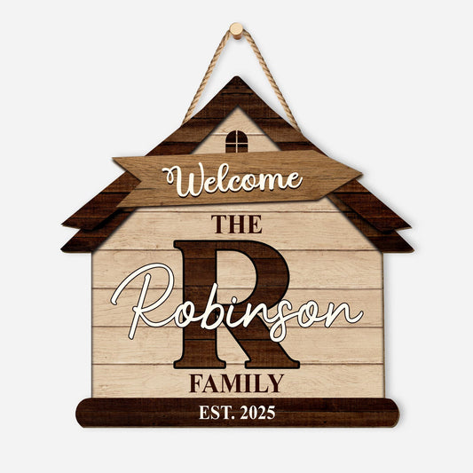 5112QUS1 personalized family gifts wood welcome signs_ with family name 5112Q6LAI