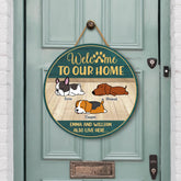 5115QUS2 custom gifts for dog owners wooden welcome signs for homes_ 5115Q6YAC