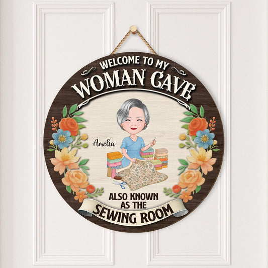 5120QUS2 custom gifts for sewers_ welcome wood sign_ for sewing room 5120Q