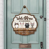 5135QUS2 custom cat gifts for humans wooden welcome signs for homes_ 5135QKYND