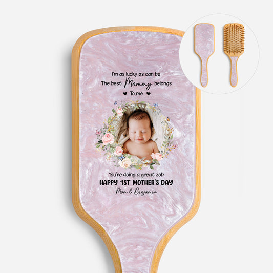 5139AUS1 uv printed acetate hairbrush with photo custom 1st mothers day gifts 5139aq8laa