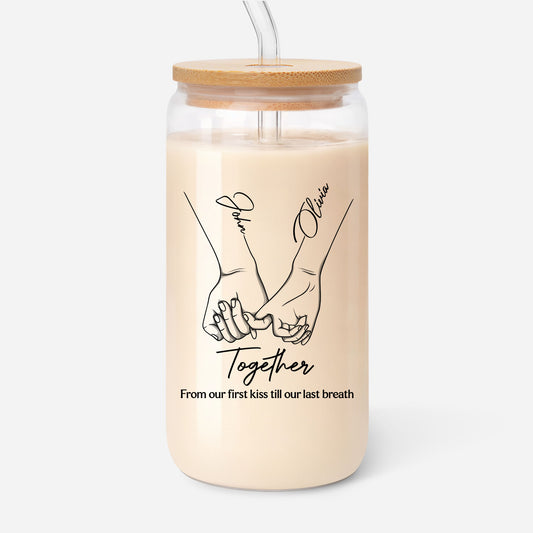 5150AUS1 from our first kiss to our last breath_ glass cup custom couple gifts 5150attvng_2