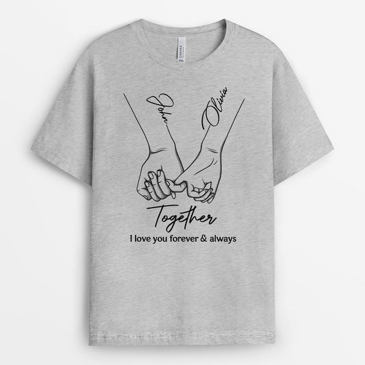 5150AUS2 personalized couple shirts from our first kiss to our last breath_ 5150ATLNG