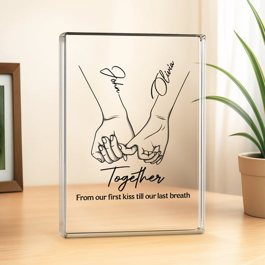 5150RUS2 custom acrylic plaque from our first kiss to our last breath_ 5150RTHNG