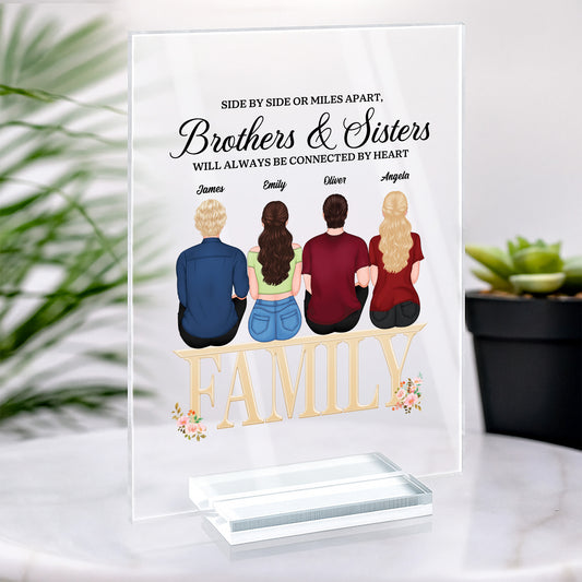 5152RUS2 personalized gifts for siblings acrylic plaque with stand 5152RTLMI
