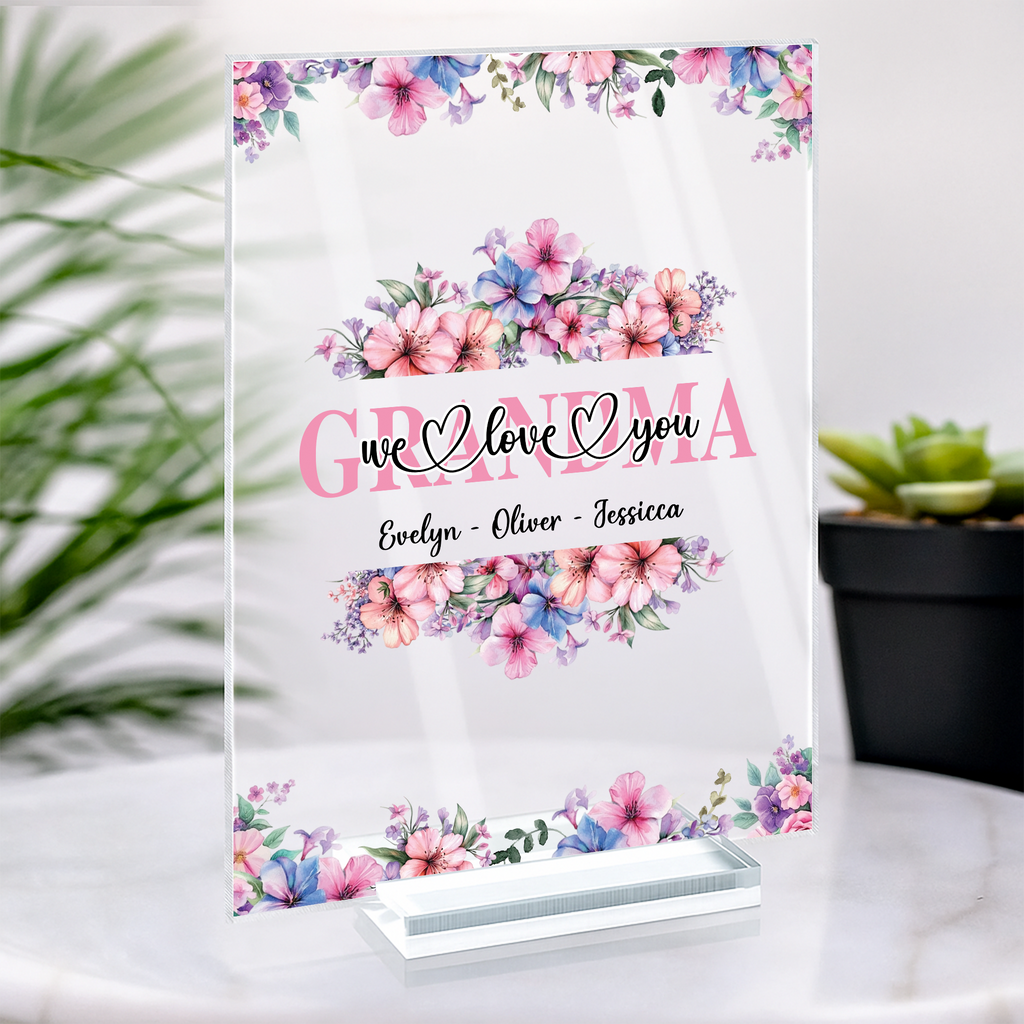 5156RUS2 personalized mom gifts mom we love you acrylic plaque 5156RKUAA
