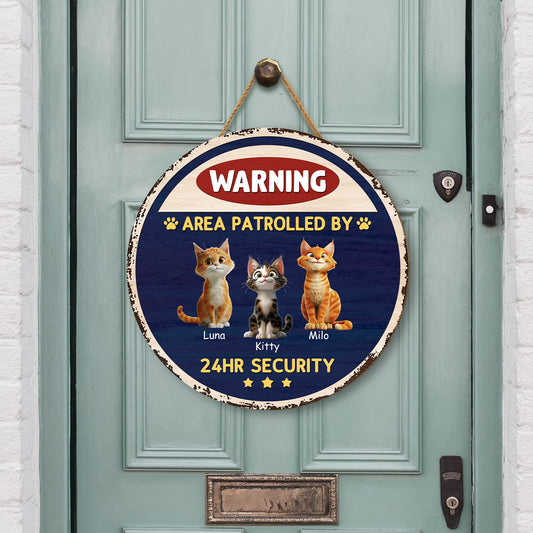 5160QUS2 custom cat lover gifts funny cat warning signs_ wooden 5160QKGMD