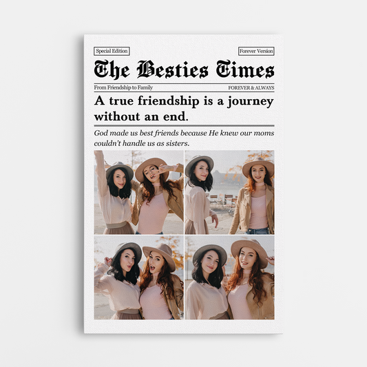 5164CUS1 personalized best friend gifts photo canvas prints 5164CKH0F