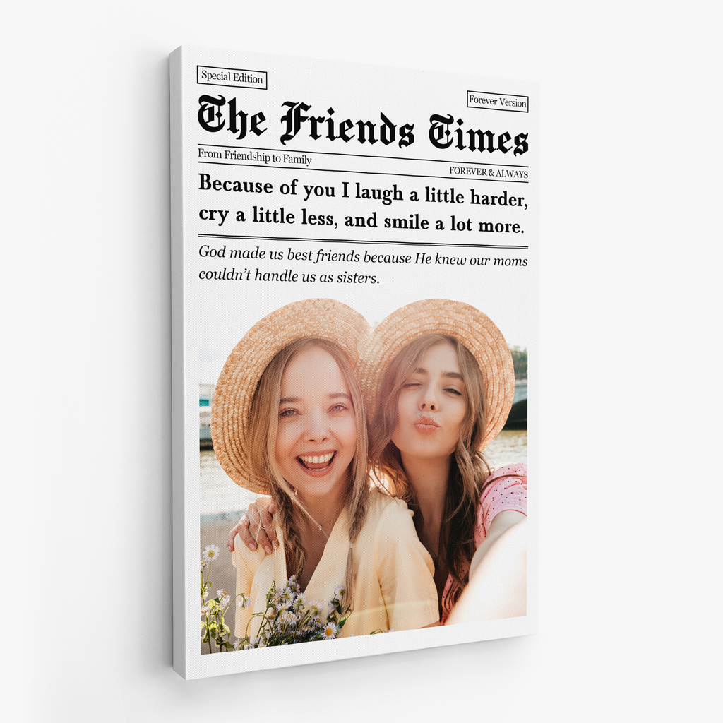 5164CUS2 personalized best friend gifts photo canvas prints 5164CKH0F