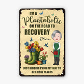 5176EUS2 custom gardening gifts for women im a plantaholic metal sign 5176E6KTA