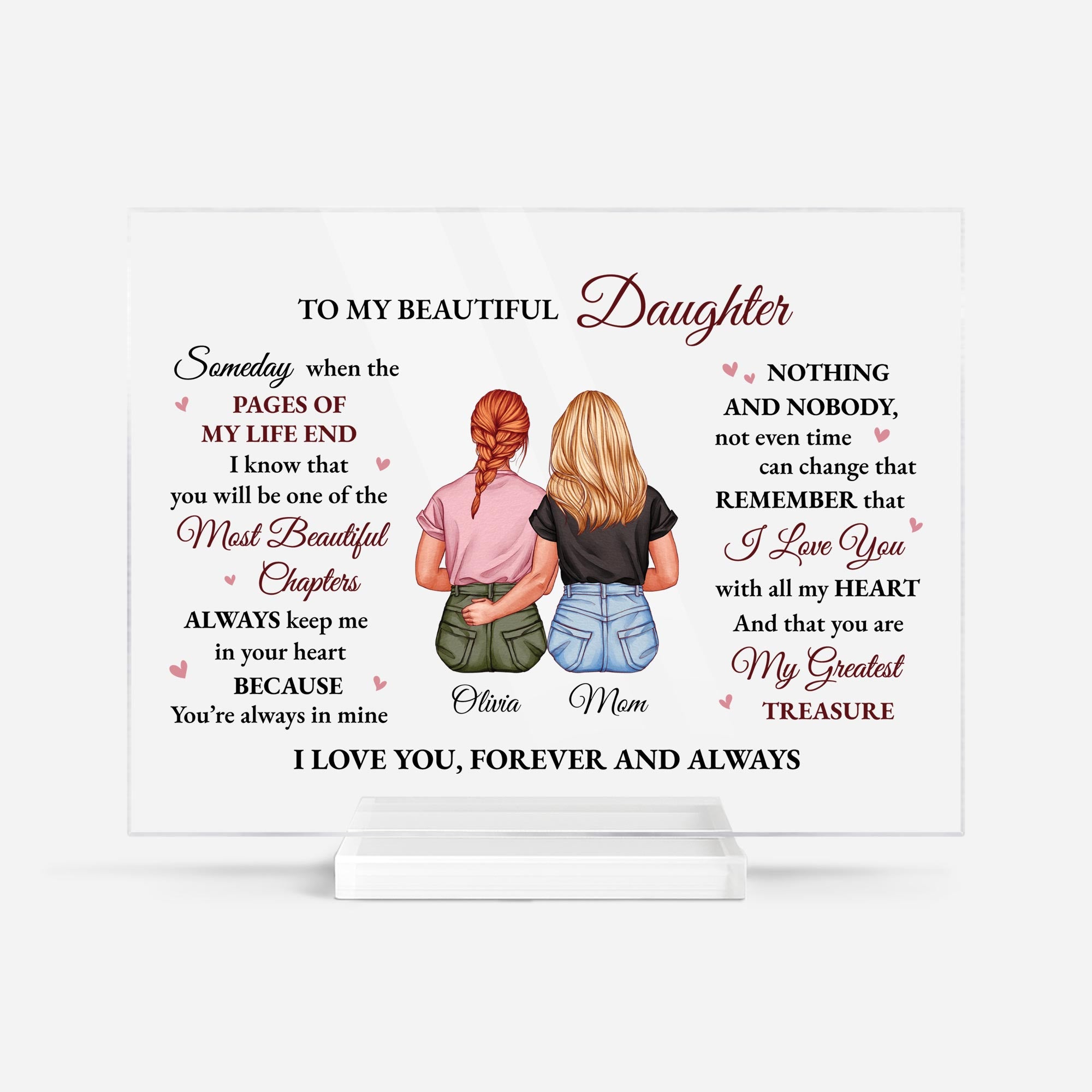5182RUS1 custom acrylic plaque sentimental gifts for daughter from mom_ 5182R6ZAA