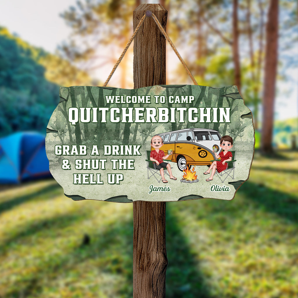 5197QUS2 custom wood camping signs_ funny camping gifts for couples 5197QKLTG