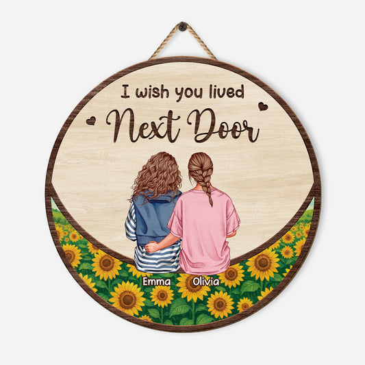5198QUS1 personalized wooden signs i wish you lived next door gifts 5198Q3ZZF