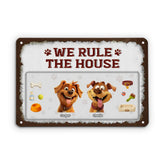 5199EUS2 custom gifts for dog owners we rule the house metal signs 5199E8YAC