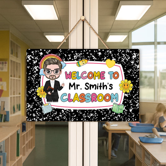 5204QUS2 personalized gifts for teachers wooden welcome signs 5204QKMTT