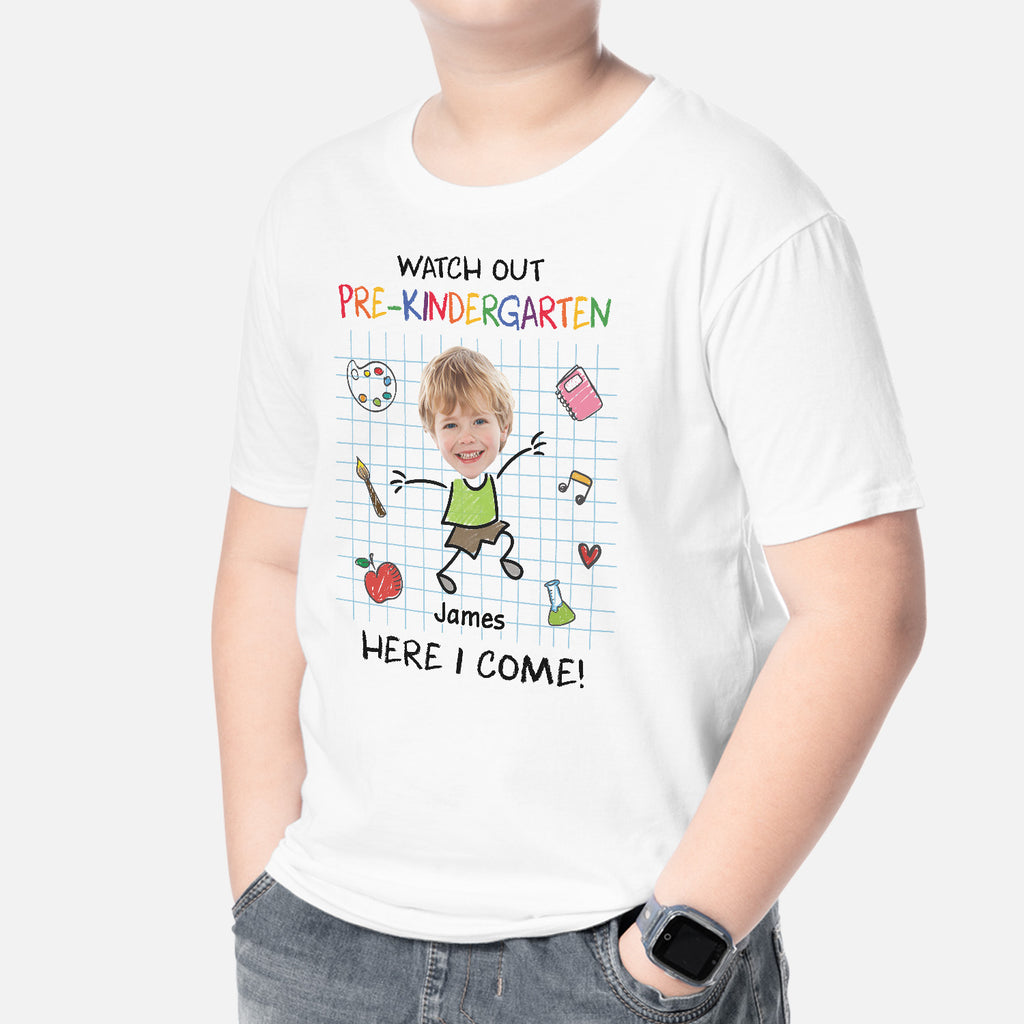 5218AUS2 personalized face shirts for kids_ first day of school gifts 5218A36TK