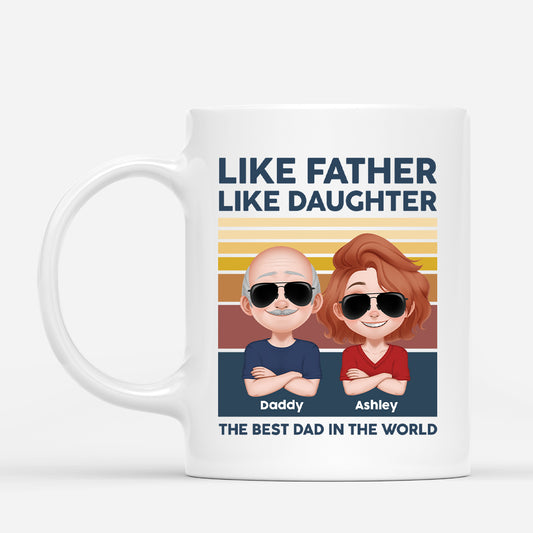 5221MUS1 personalized dad gifts like father like daughter mugs 5221M3YAB