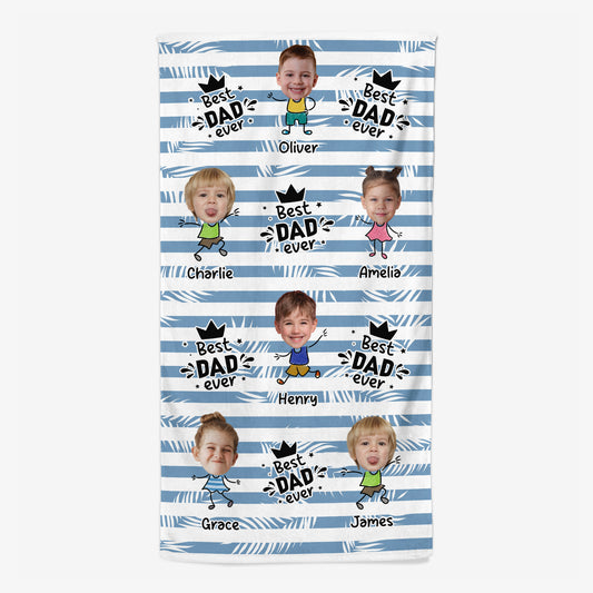 5228BUS1 personalized beach towels with faces best dad ever gifts 5228B8MNB