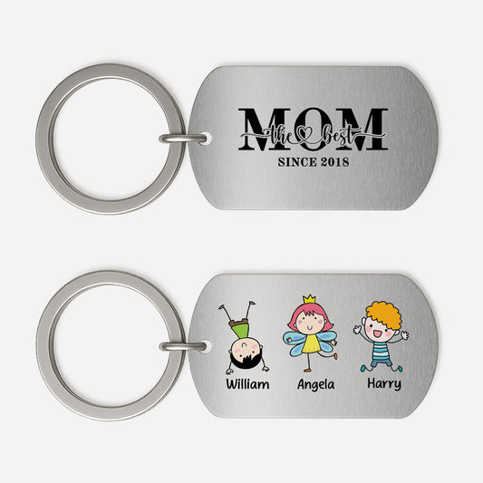 5239JUS1 personalized gifts for mom the best mom metal keychain 5239J6LNA