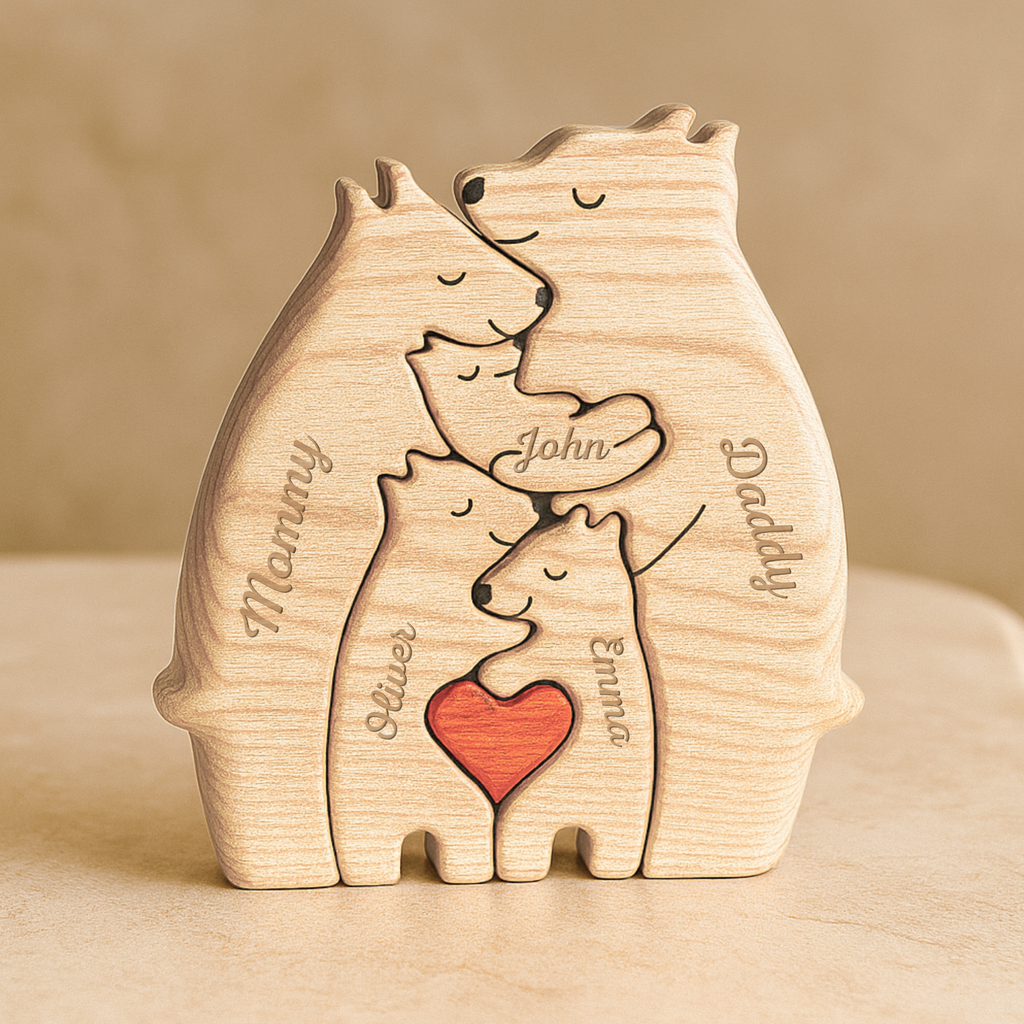 5245QUS2 personalized family gifts family bear wooden puzzles 5245Q_1b976ae5 c07e 4b98 8413 af2e4439178e
