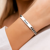 5247JUS2 personalized gifts for women bracelet with name 5247J0B5A