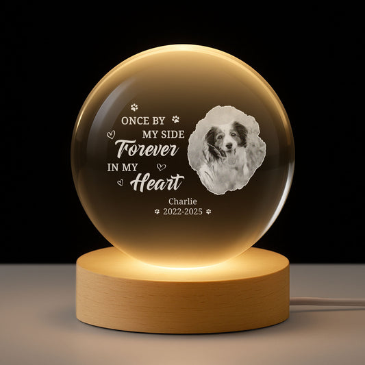5251LUS1 photo crystal ball lamp personalized pet memorial gifts for dog cat 5251L8V5C
