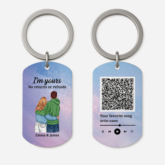 5255JUS1 custom music keychain_ romantic gifts for couples 5255J8N5G