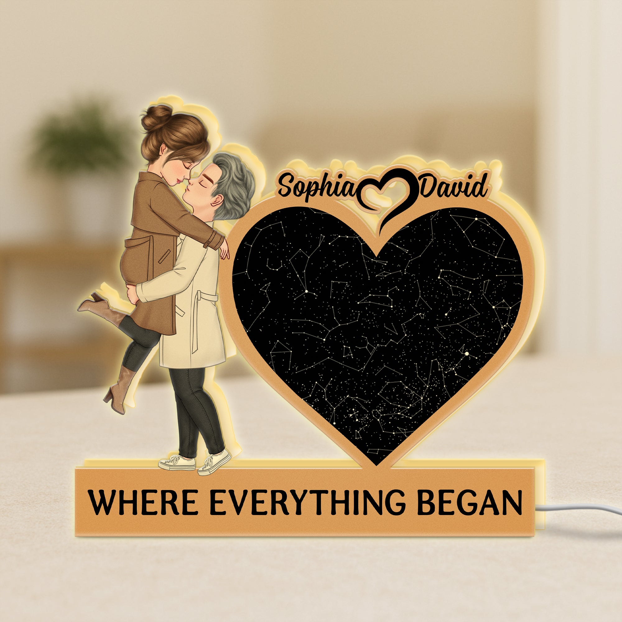 5265LUS1 personalized light boxes star map gifts for couples 5265LT6NG