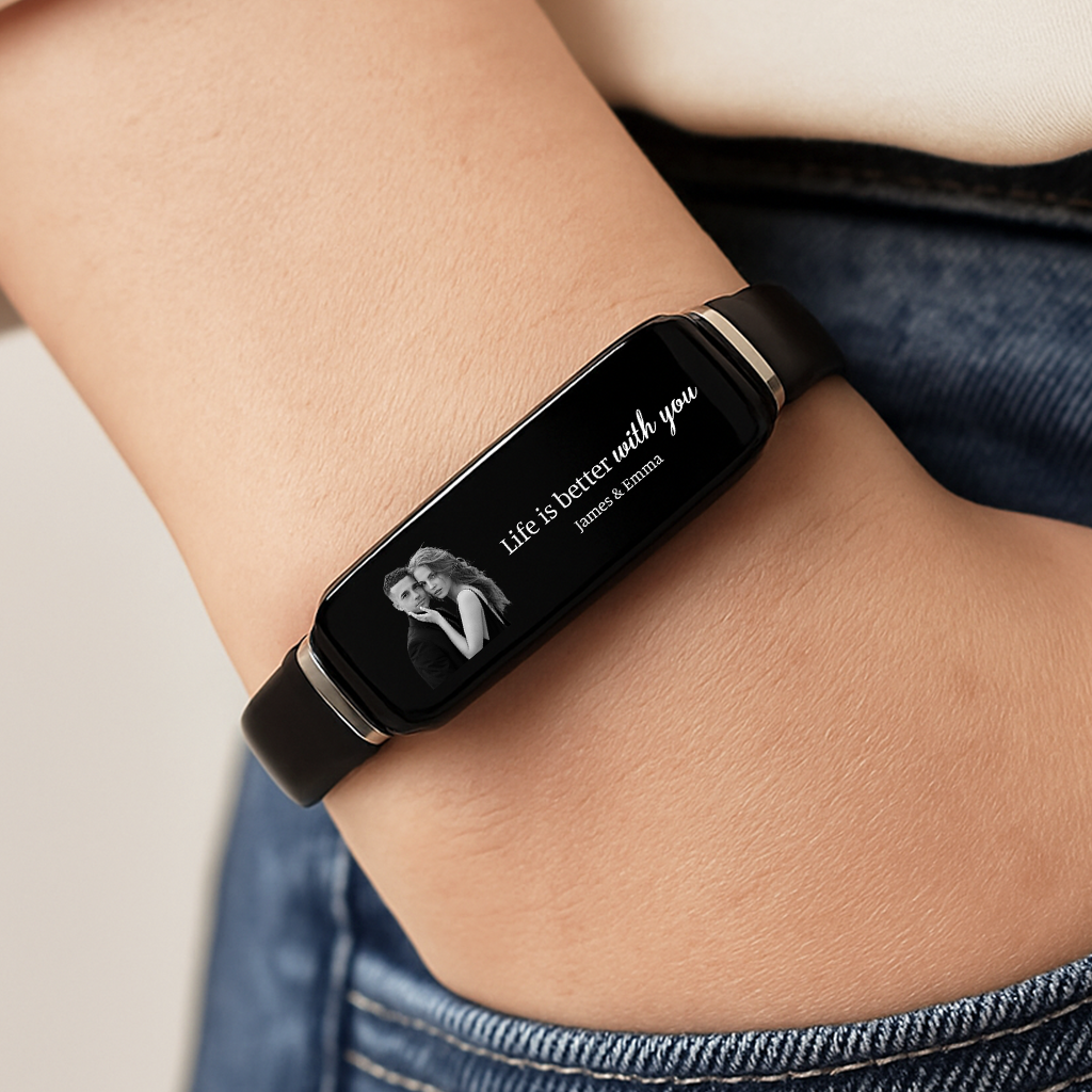 5267JUS2 personalized couple gifts photo bracelets with romantic quotes 5267JKN5G