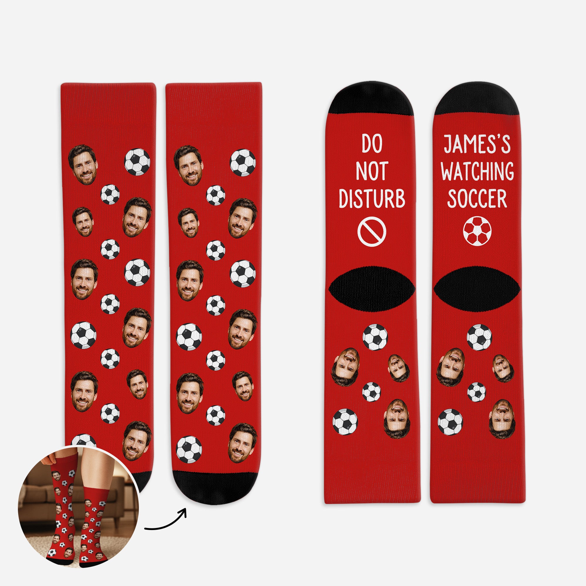 5312JUS1 personalized soccer gifts_ funny soccer socks_ with faces 5312JTQMB