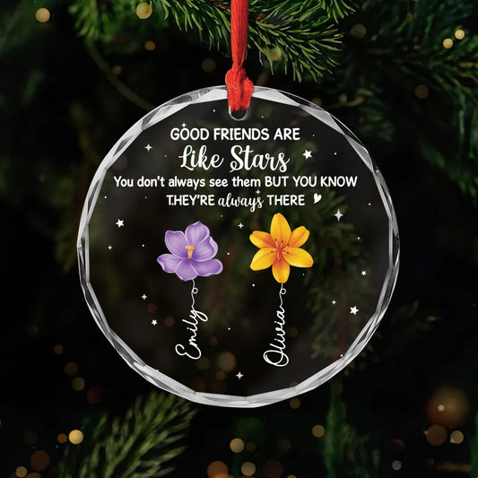 5342OUS1 personalized glass ornaments good friends are like stars gifts_ 5342OKVAF