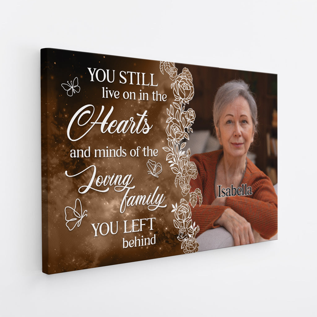 5347CUS2 personalized canvas photo memorial gifts for loss of mom dad 5347C8TQB