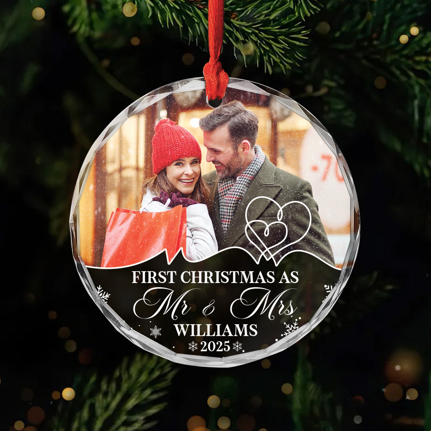 5355OUS1 personal gifts for married couples_ glass christmas ornaments 5355OTLQG