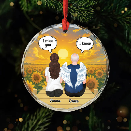 5366OUS1 personalized bereavement gifts_ glass christmas tree ornaments 5366O6GNB