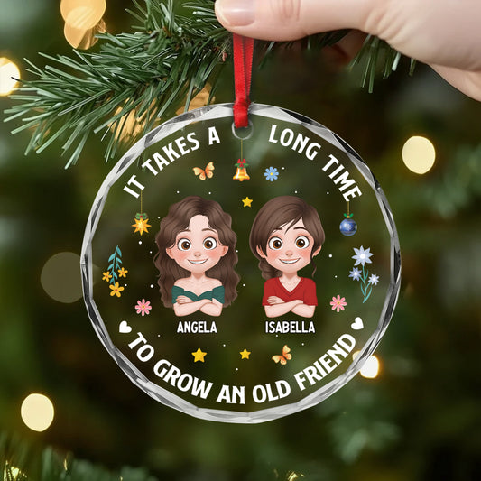 5367OUS2 custom glass ornaments christmas gifts for female friends 5367O6VCF