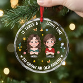 5367OUS2 custom glass ornaments christmas gifts for female friends 5367O6VCF