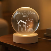 5375LUS2 house crystal ball lamp personalized gifts for couples 5375L3TNG