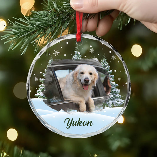 5379OUS2 custom glass photo ornaments_ christmas gifts for dog lovers 5379OKQMC