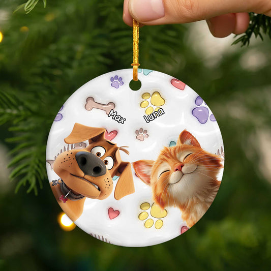 5382OUS2 custom gifts for dog lovers ceramic christmas ornaments 5382O3KAC