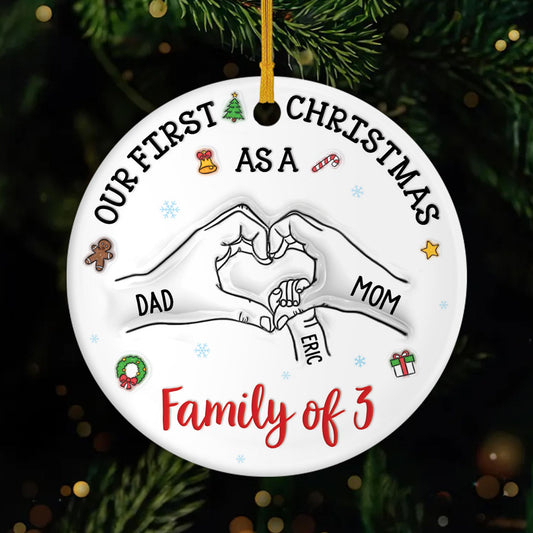 5383OUS1 3d printing effect custom ceramic ornament_s gifts for family 5383O