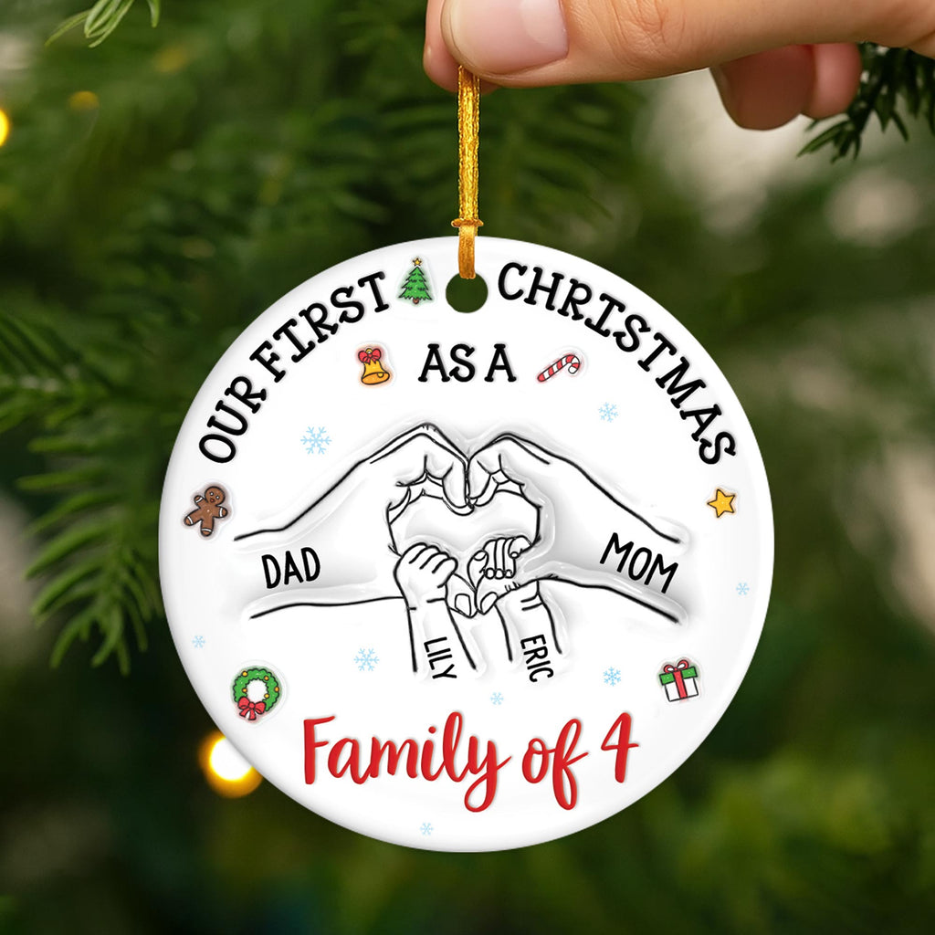 5383OUS2 3d printing effect custom ceramic ornament_s gifts for family 5383O
