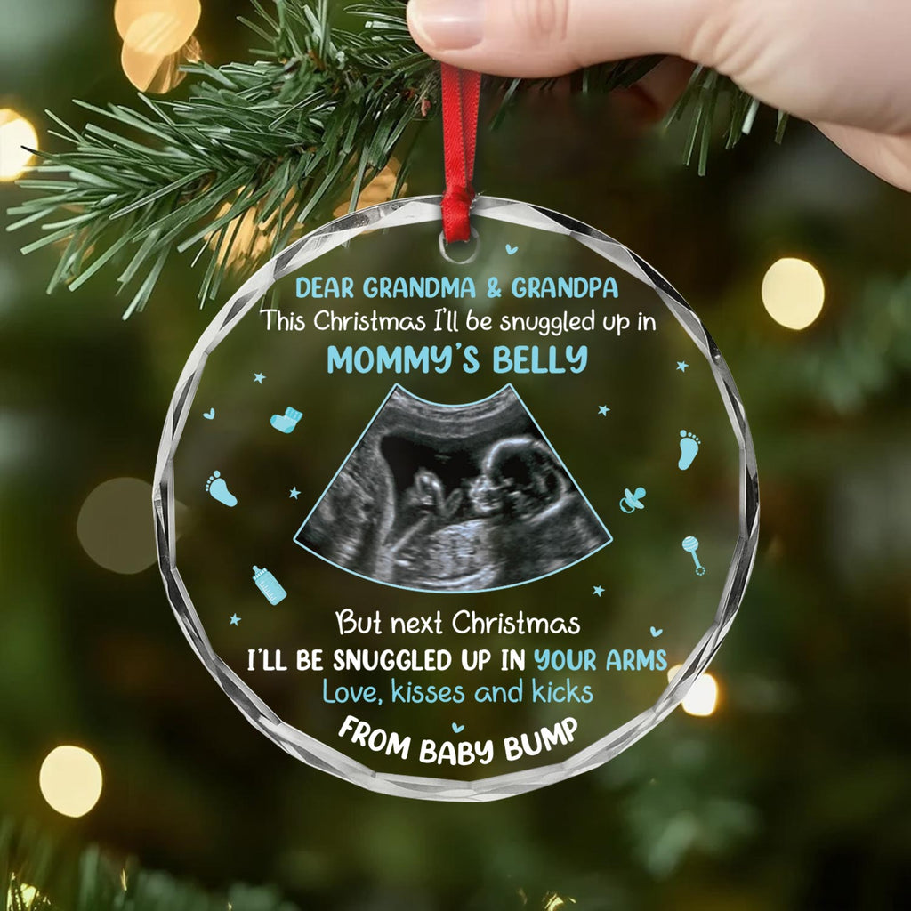 5389OUS2 custom ceramic christmas ornaments gifts for mom and dad to be 5389O6LAA