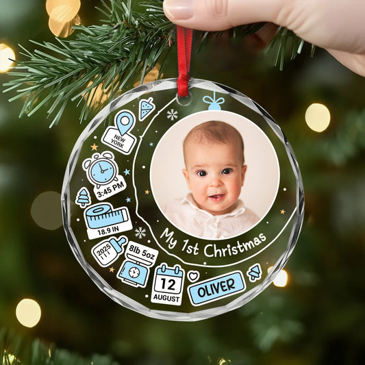 5400OUS2 personalized glass ornaments babys first christmas ornament_ 5400O3QTK