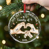 5403OUS2 custom family gifts first family christmas ornament_ glass 5403OK6QI