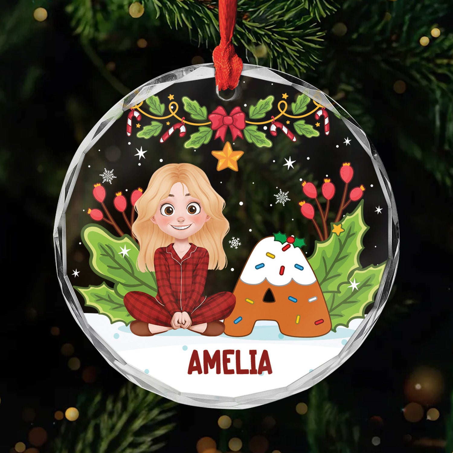 5407OUS1 custom christmas gifts for her glass christmas tree ornaments 5407OK6QA