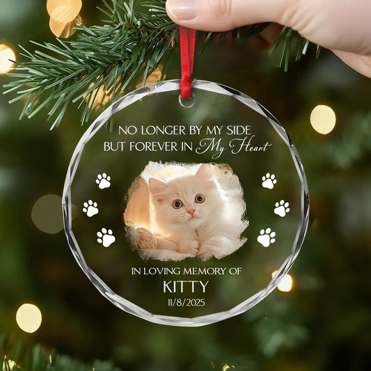 5408OUS2 glass in loving memory photo ornament_ personalized dog memorial gifts 5408OKQCC