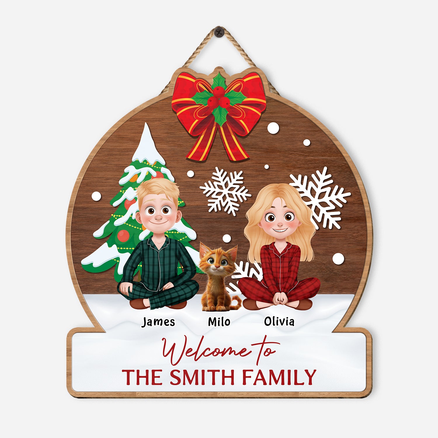 5409QUS1 personalized wooden family sign_ xmas gifts for cat lovers 5409QKZND