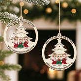 5416OUS2 personalized best friend gifts 1 layered wooden christmas ornaments 5416O